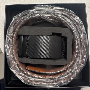 Zitahli Trim to Fit Ratchet Belts Men Waist Adjustable Size 36-48 Black & Brown